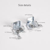 Venetian Blind Support Brackets – Spider Mounting Kit (6-Pack) – Heavy-Duty Metal Brackets for 25mm Top Headrail – Easy No-Drill Installation, Universal Fit for Blinds & Shades